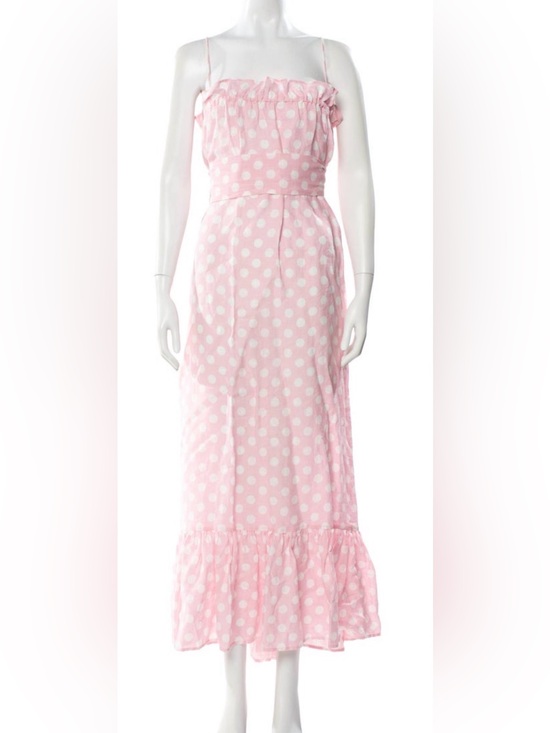 Lisa Marie Fernandez Dresses & Skirts - Lisa Marie Fernandez Pink Polka Dot Sundress